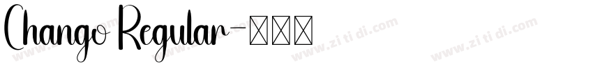 Chango Regular字体转换